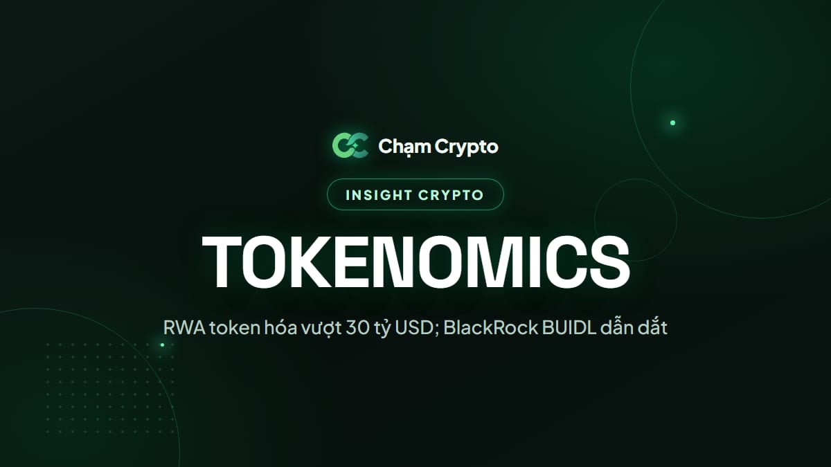 RWA token hóa vượt 30 tỷ USD; BlackRock BUIDL dẫn dắt