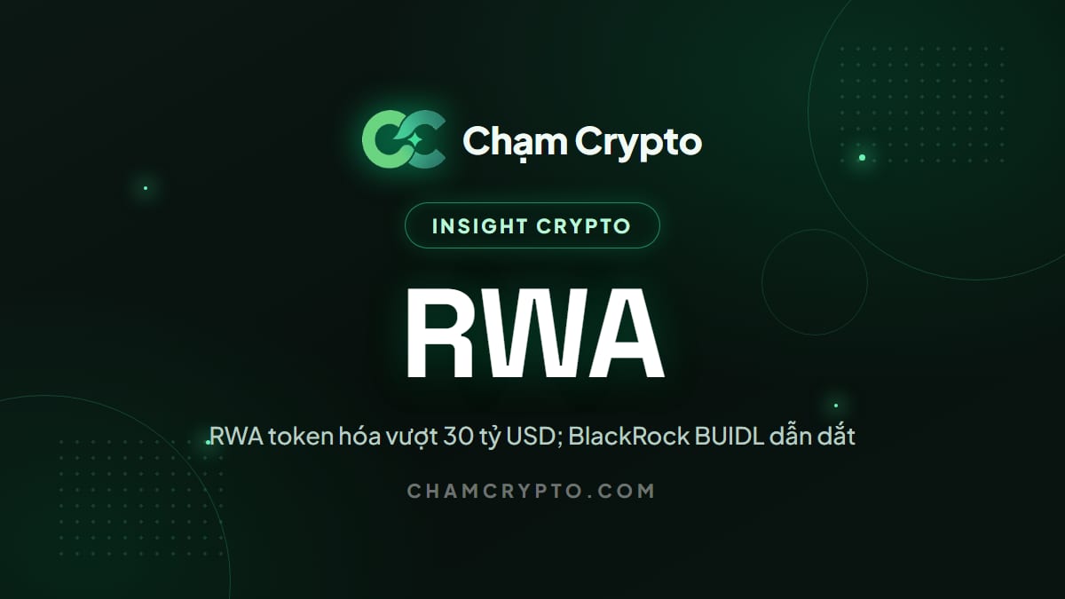 RWA token hóa vượt 30 tỷ USD; BlackRock BUIDL dẫn dắt